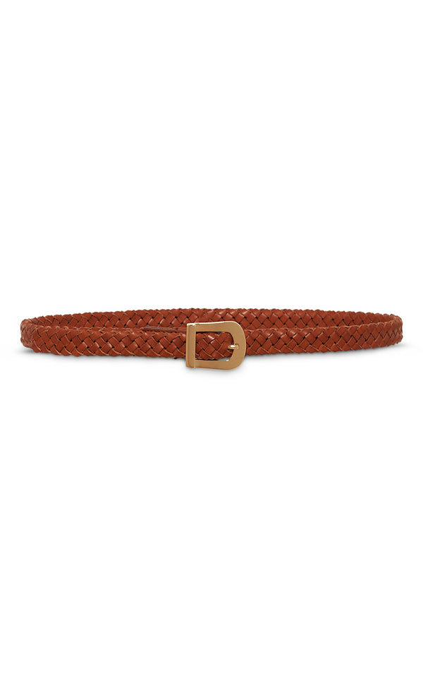 gabriela hearst Adler Braided Belt in Cognac Leather