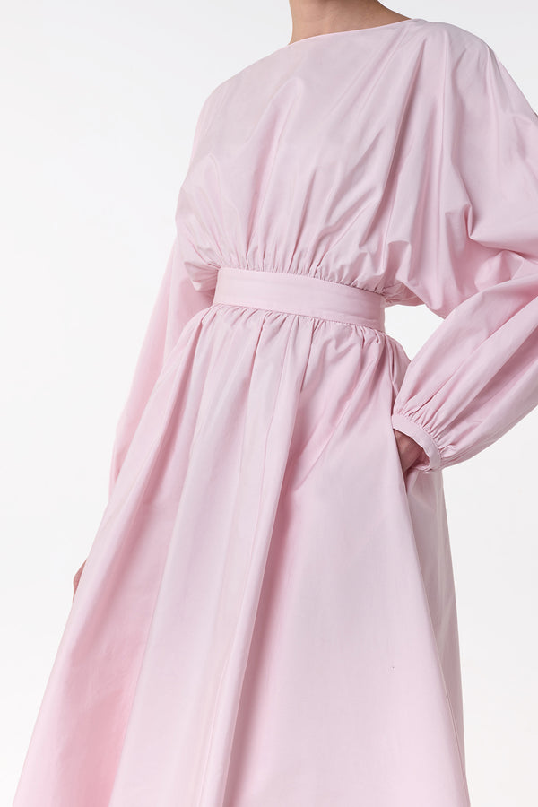 Gabriela Hearst Ahmose Maxi Dress In Pale Blush Sea Island Cotton