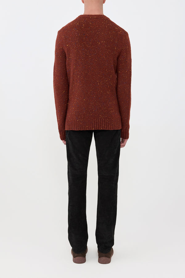 Gabriela Hearst Ailis Knit Cardigan In Burnt Sienna Cashmere