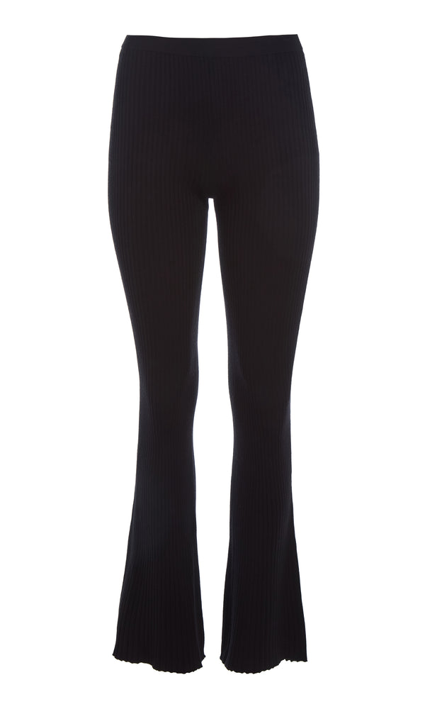 gabriela hearst Alicia Knit Pant in Black Merino Wool