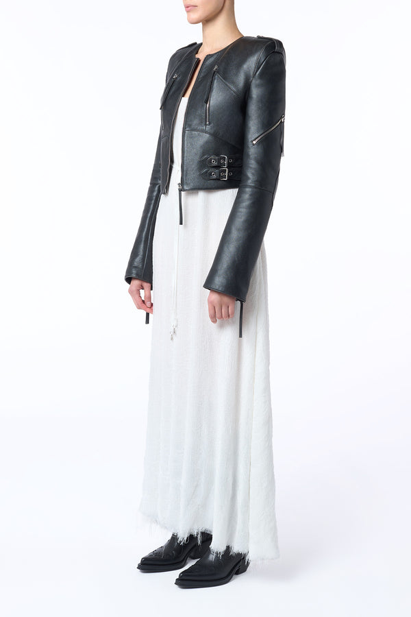 Gabriela Hearst Amir Slip Maxi Dress In Ivory Silk Gauze