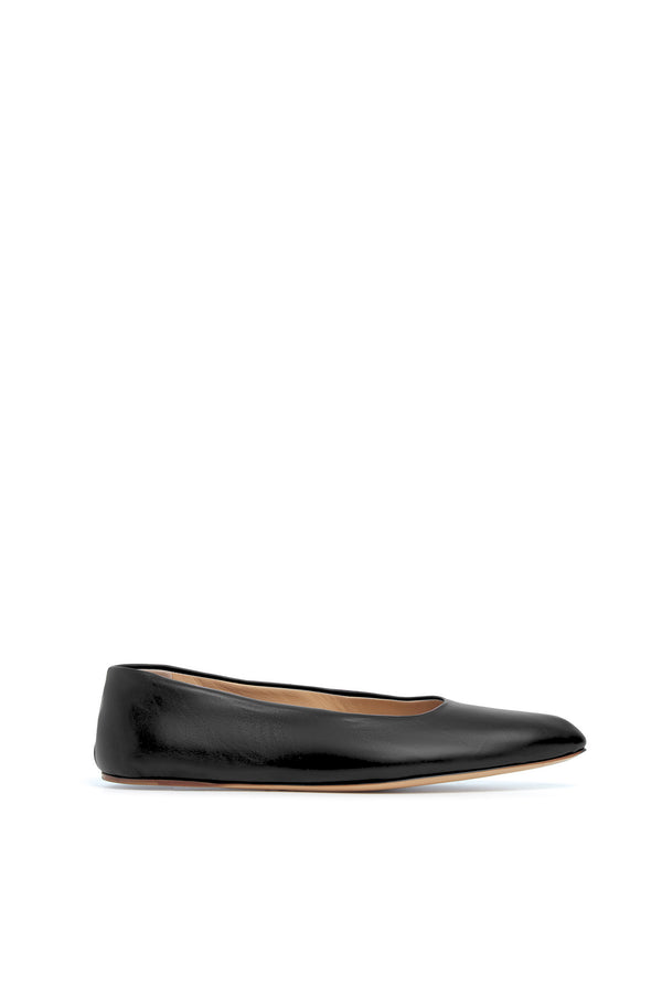 gabriela hearst Andre Ballerina Flat Shoe in Black Leather
