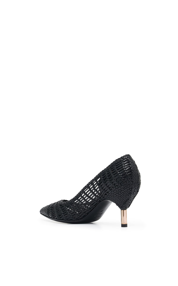 Gabriela Hearst Andres Braided Pump In Black Leather