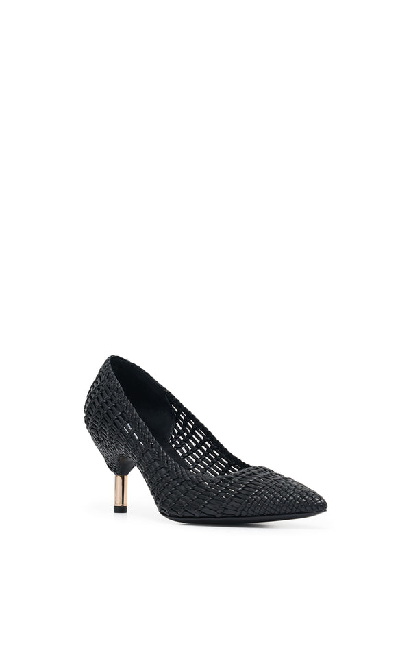 Gabriela Hearst Andres Braided Pump In Black Leather