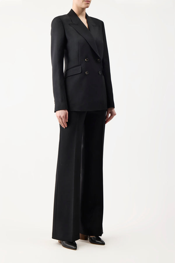 Gabriela Hearst Angela Blazer In Black Sportswear Wool