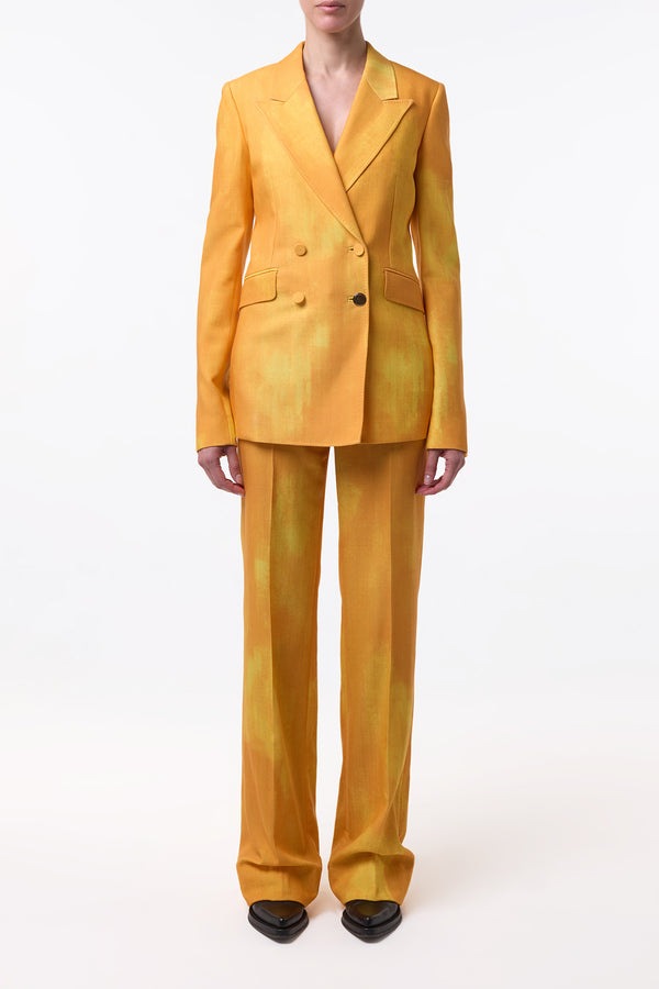 Gabriela Hearst Angela Blazer In Cadmium Yellow Virgin Wool