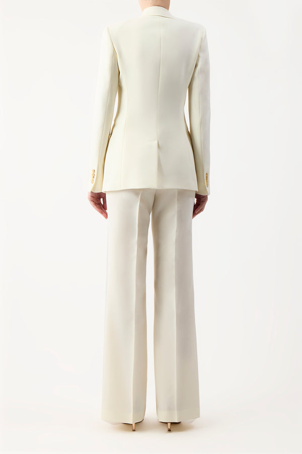 Gabriela Hearst Angela Blazer In Ivory Sportswear Wool