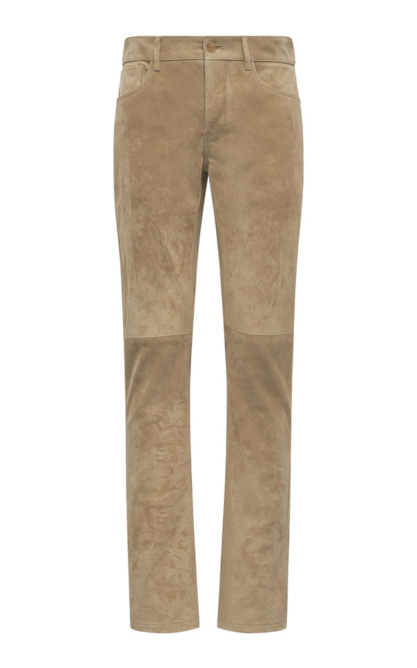 gabriela hearst Anthony Five Pocket Pant in Camel Suede