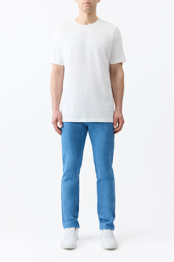 Gabriela Hearst Anthony Five Pocket Pant In Light Blue Cotton Linen Denim