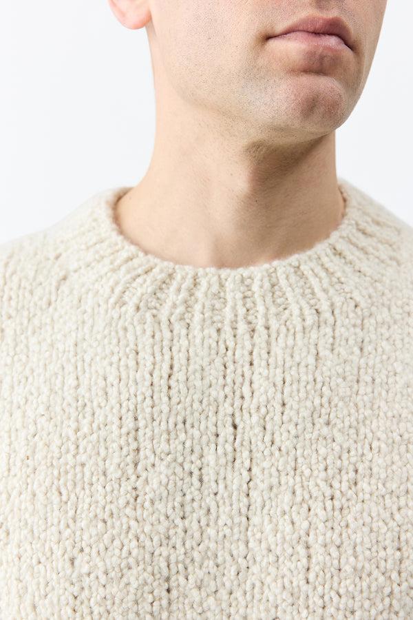 Gabriela Hearst Antiope Knit Sweater In Ivory Cashmere