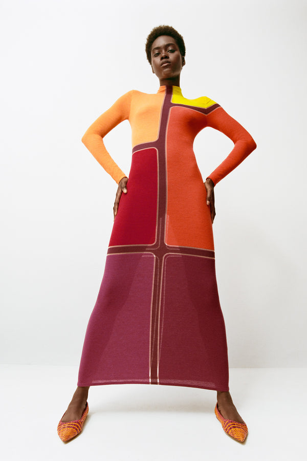 Gabriela Hearst Apollonis Knit Maxi Dress In Multi Merino Wool Cashmere