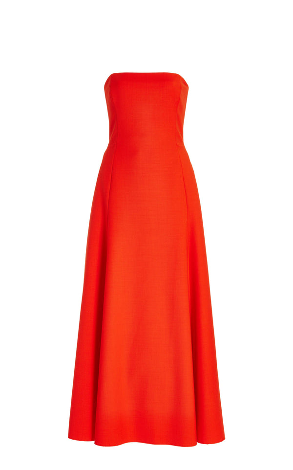 gabriela hearst Arion Dress in Tonic Orange Sportswear Wool