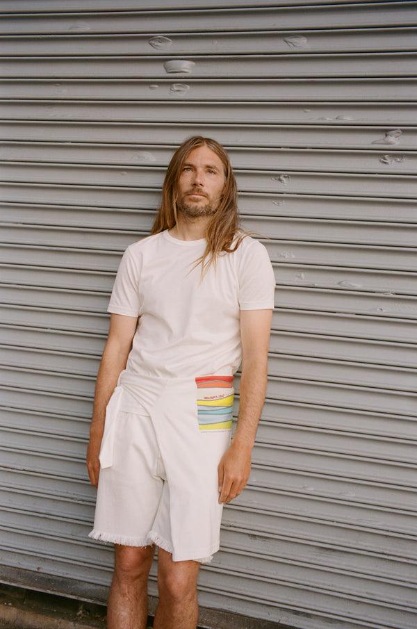 Gabriela Hearst Bandeira T-Shirt In Ivory Cashmere Jersey