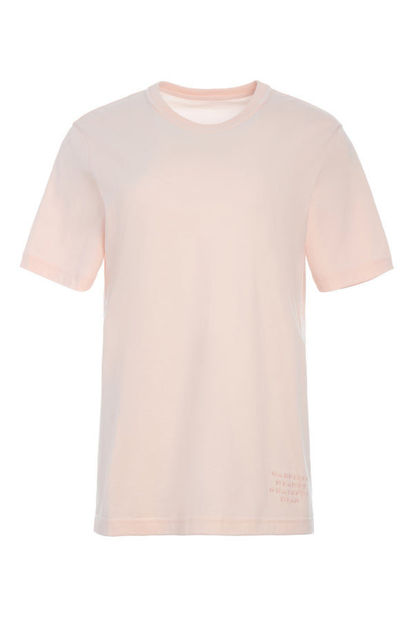 gabriela hearst Bandeira T-Shirt in Pale Blush Fine Cotton Jersey