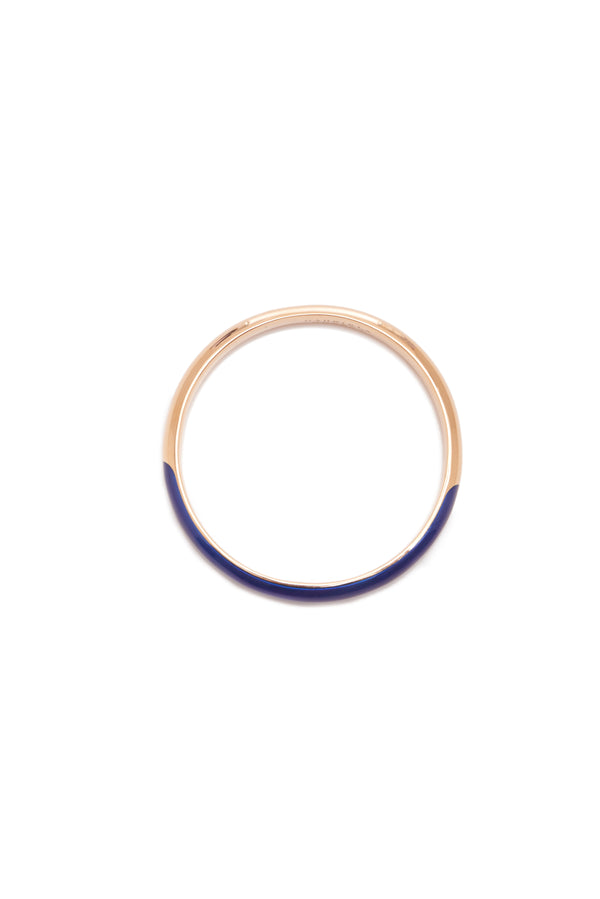 Gabriela Hearst Bangle In 18K Rose Gold & Vitreous Blue Enamel
