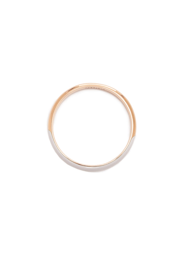 Gabriela Hearst Bangle In 18K Rose Gold & Vitreous Ivory Enamel