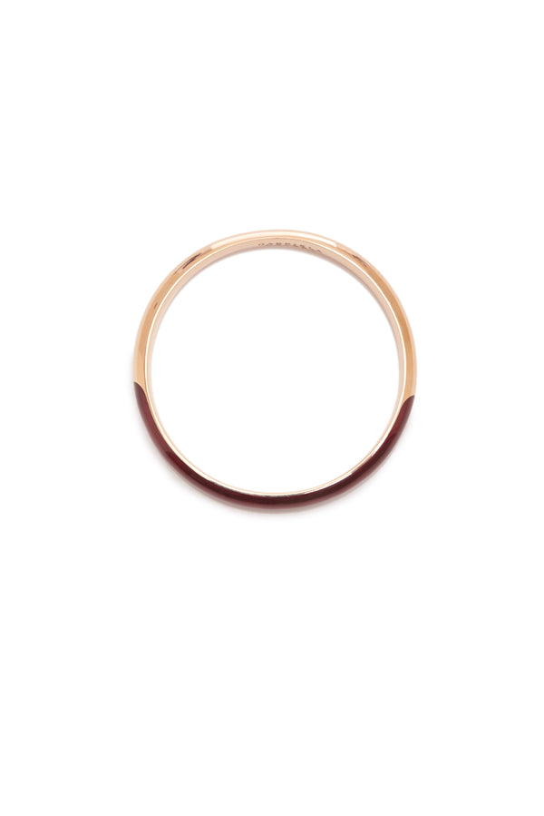 Gabriela Hearst Bangle In 18K Rose Gold & Vitreous Red Enamel