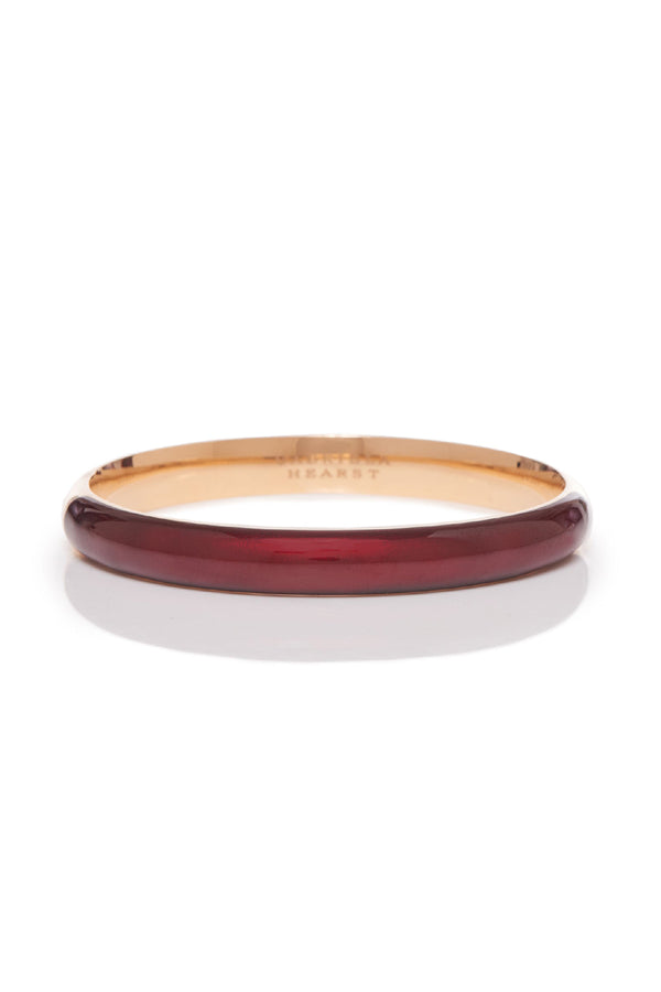 Gabriela Hearst Bangle In 18K Rose Gold & Vitreous Red Enamel