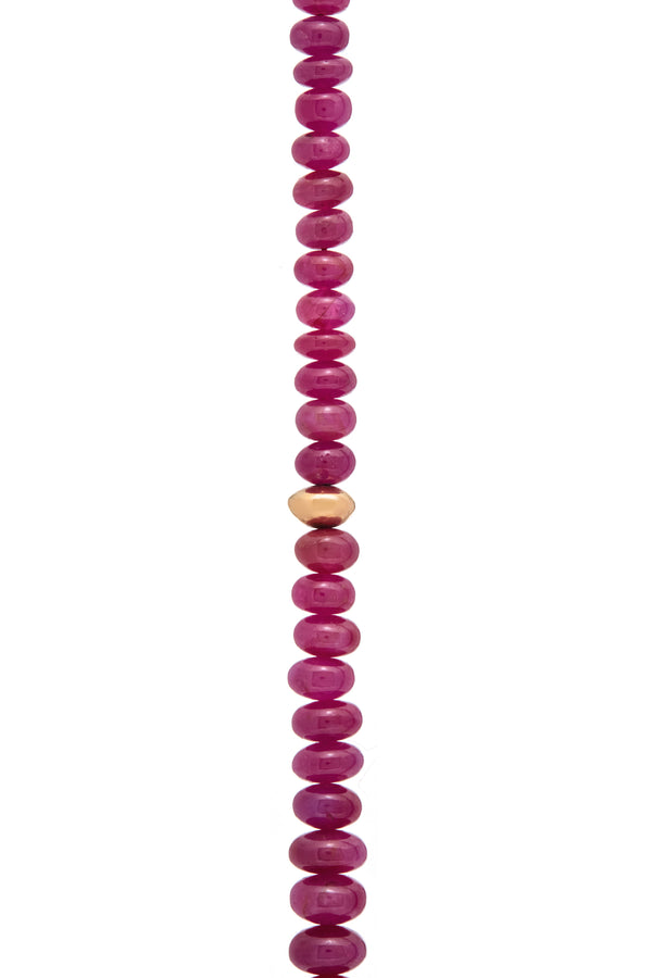 Gabriela Hearst Beaded Necklace In Ruby (Large Beads)