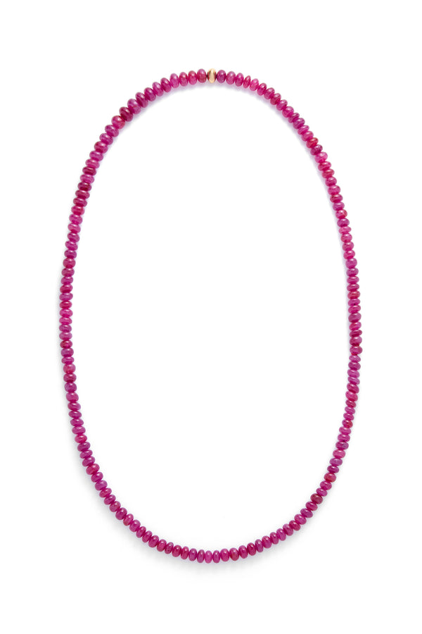 Gabriela Hearst Beaded Necklace In Ruby (Large Beads)