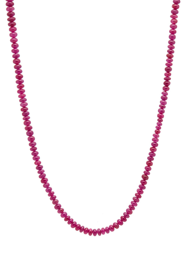 Gabriela Hearst Beaded Necklace In Ruby (Large Beads)