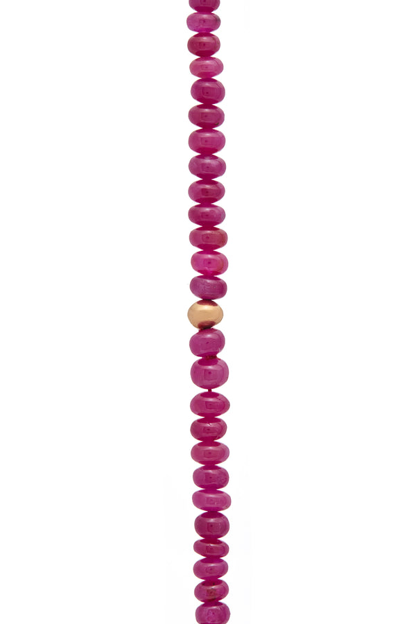 Gabriela Hearst Beaded Necklace In Ruby (Medium Beads)
