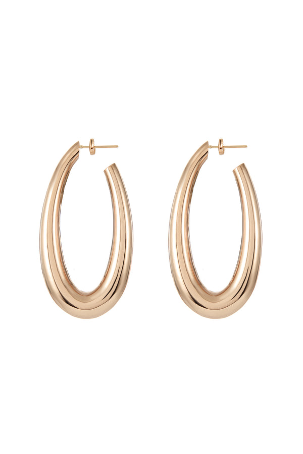 gabriela hearst Blown Large Drop Earrings in 18K Rose Gold