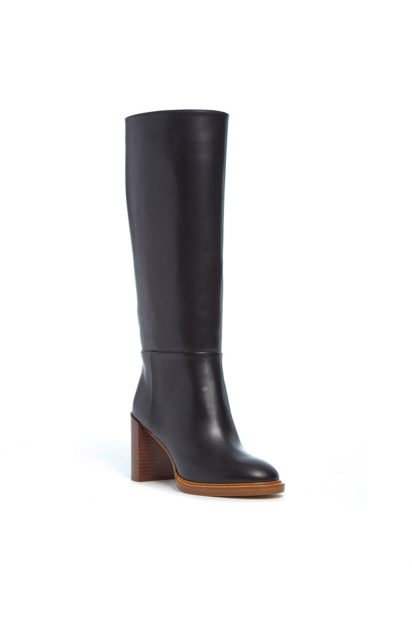 Gabriela Hearst Bocca Knee High Boot In Black Leather