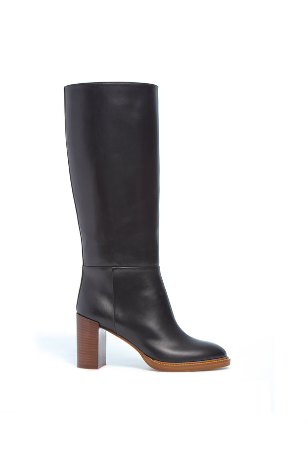 Gabriela Hearst Bocca Knee High Boot In Black Leather