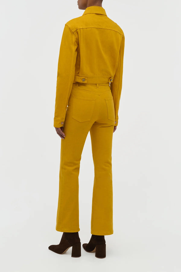 Gabriela Hearst Bronte Jacket In Golden Birch Recycled Cotton Denim