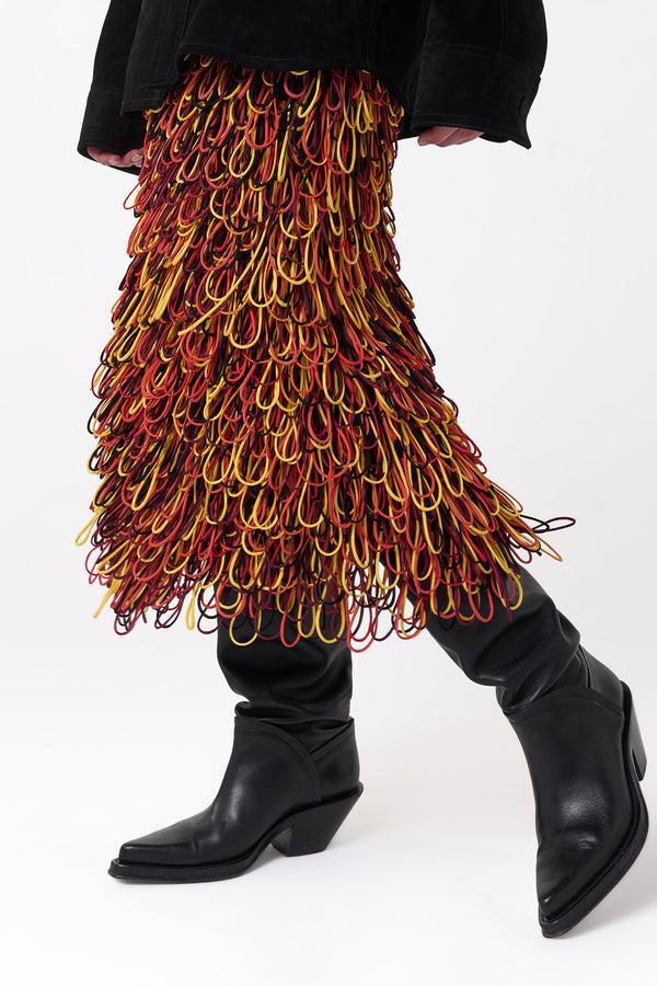 Gabriela Hearst Camero Knee-High Cowboy Boot In Black Leather