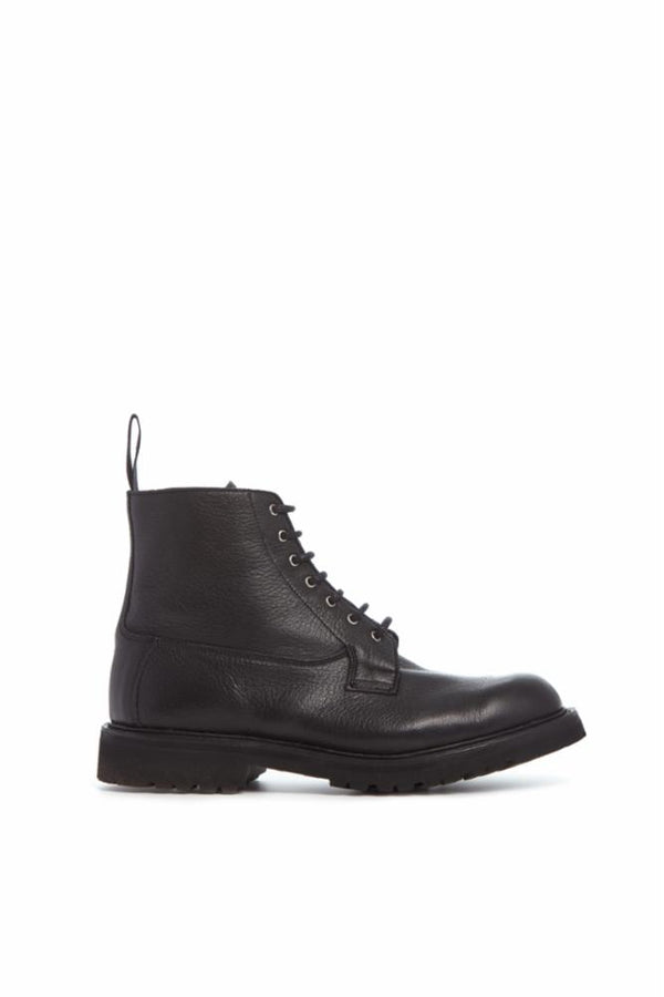 gabriela hearst Camilla Derby Boot in Black Textured Leather