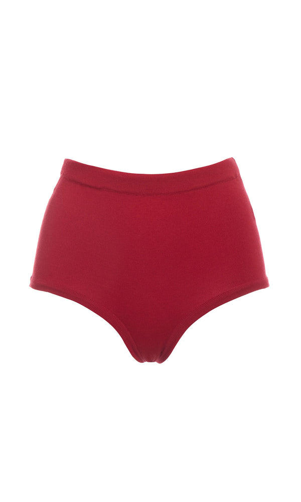 gabriela hearst Carmen Knit Short in Red Merino Wool