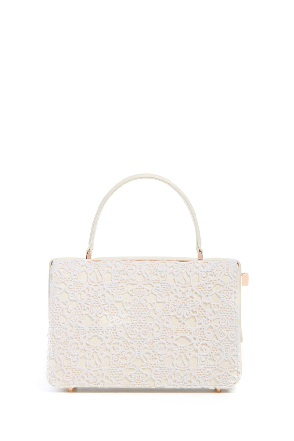 gabriela hearst Carrington Bag in Ivory Cashmere Lace