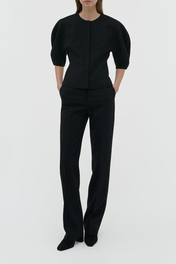 Gabriela Hearst Cecilia Pant In Black Recycled Wool