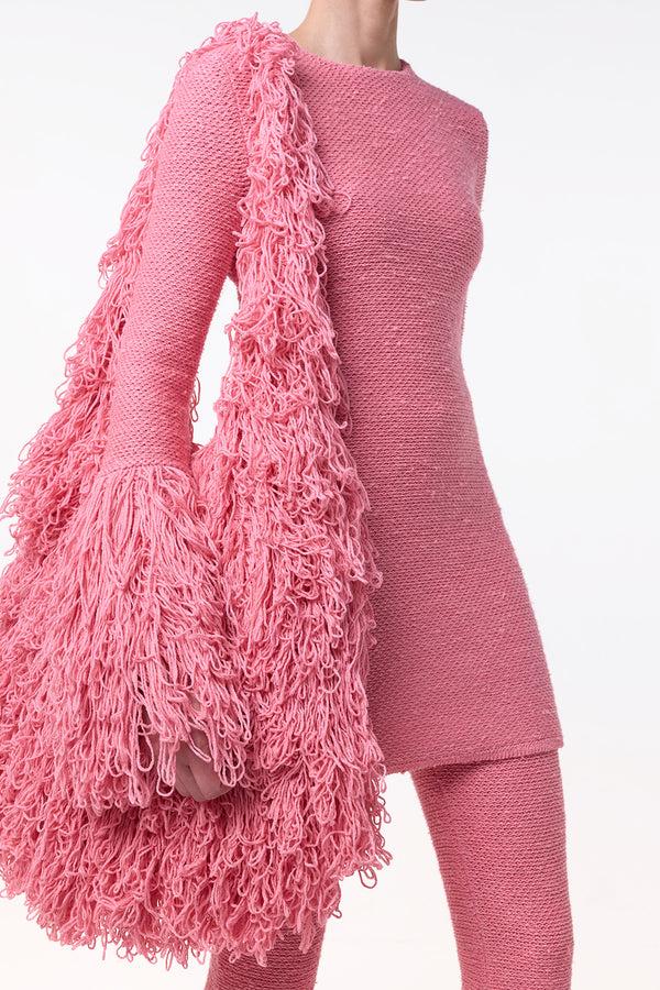 Gabriela Hearst Celeus Knit Hobo Bag In Rosa Cashmere Silk