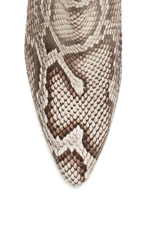 Gabriela Hearst Clayton Ankle Boot In Black & White Inversa™ Snakeskin