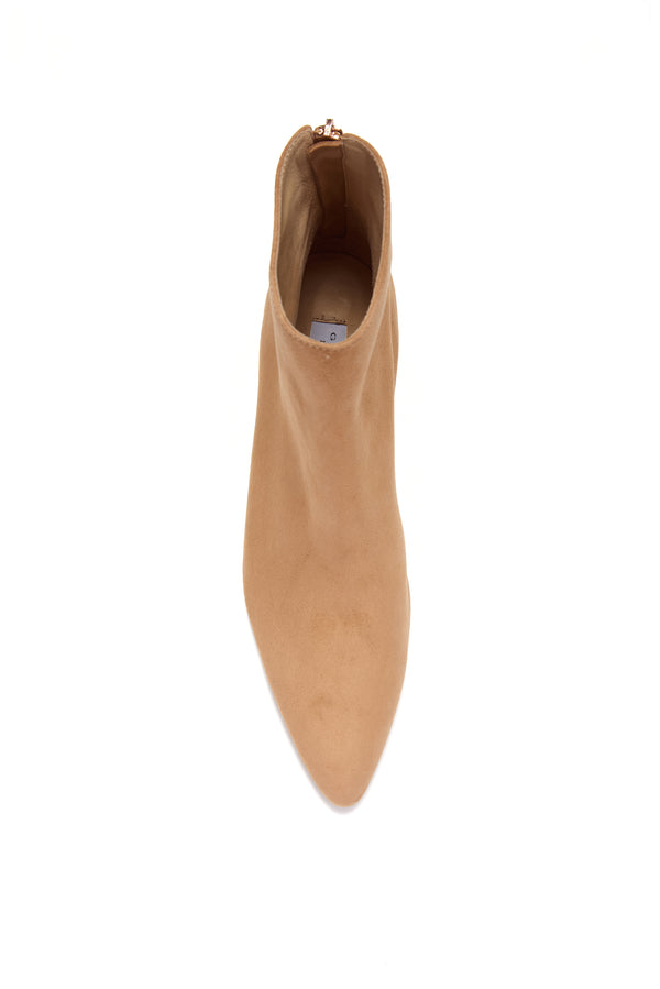 Gabriela Hearst Clayton Ankle Boot In Dark Camel Suede