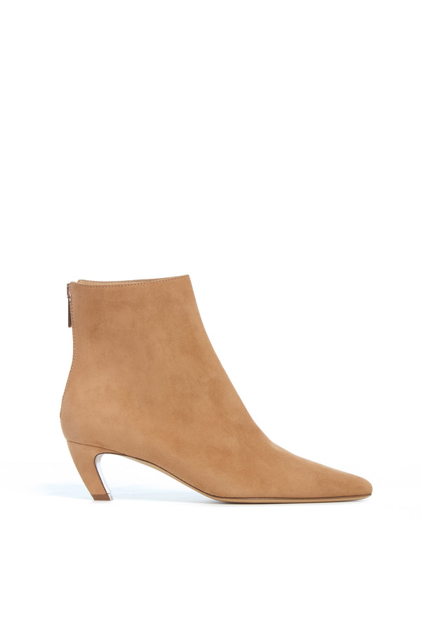 gabriela hearst Clayton Ankle Boot in Dark Camel Suede