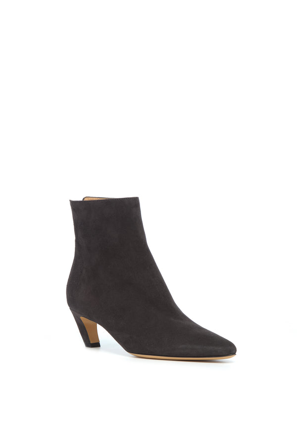Gabriela Hearst Clayton Ankle Boot In Dark Grey Suede