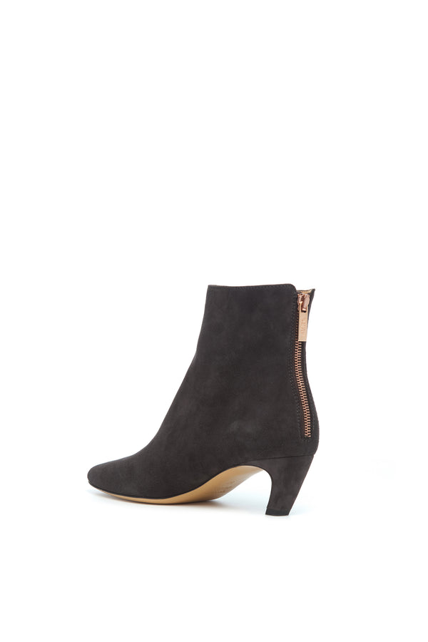 Gabriela Hearst Clayton Ankle Boot In Dark Grey Suede