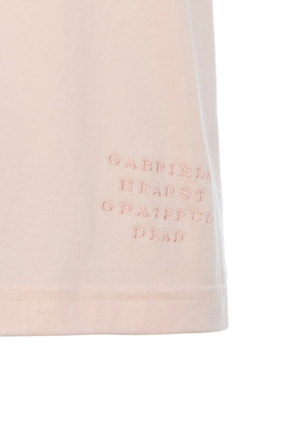 Gabriela Hearst Combe Long Sleeve T-Shirt In Pale Blush Fine Cotton Jersey