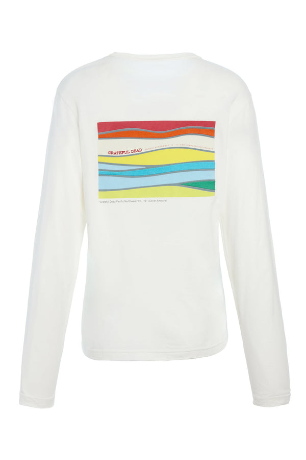 Gabriela Hearst Combe Long Sleeve T-Shirt In White Fine Cotton Jersey