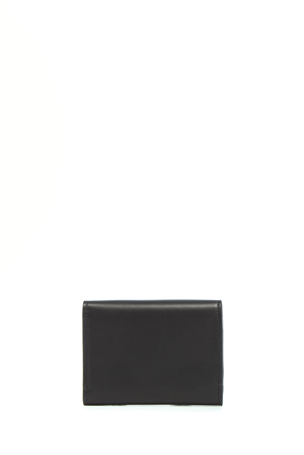 Gabriela Hearst Compact Flat Wallet In Black Leather