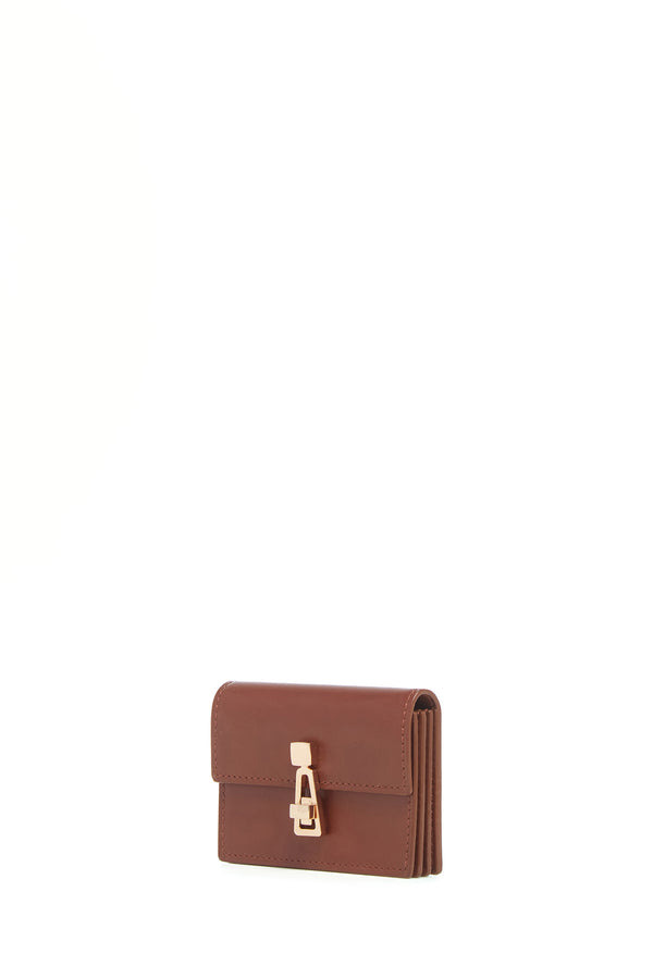 Gabriela Hearst Concertina Card Wallet In Cognac Leather