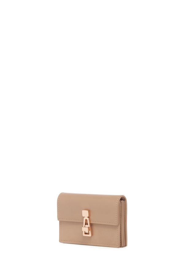 Gabriela Hearst Concertina Card Wallet In Nude Leather