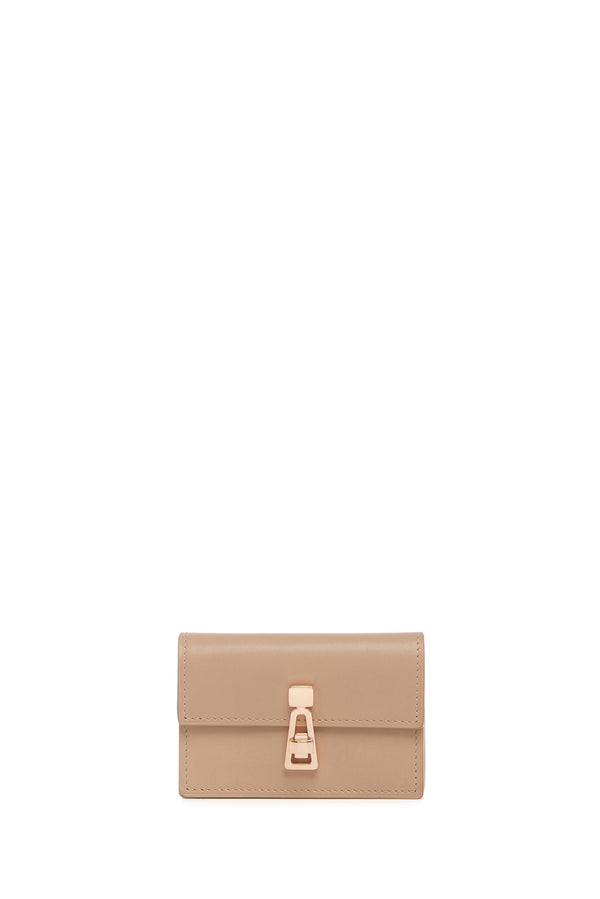 Gabriela Hearst Concertina Card Wallet In Nude Leather