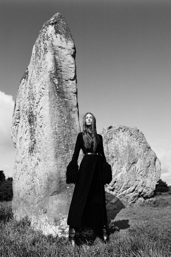 Gabriela Hearst Corus Knit Maxi Dress In Black Cashmere Silk