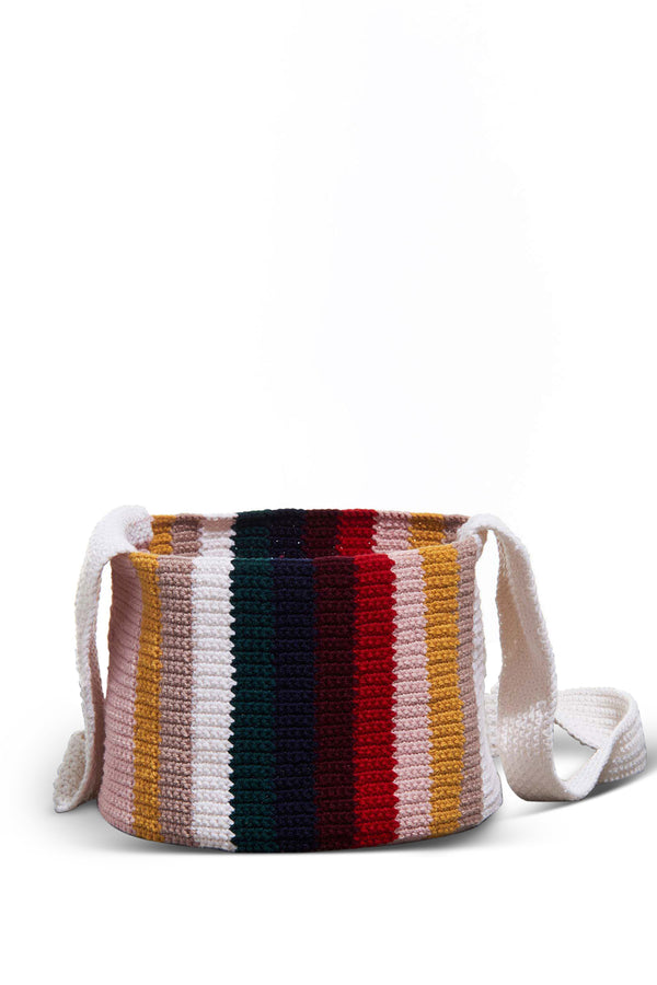 Gabriela Hearst Crossover Knit Bag In Multi Cashmere