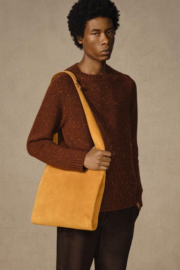 Gabriela Hearst Daniel Knit Sweater In Burnt Sienna Cashmere
